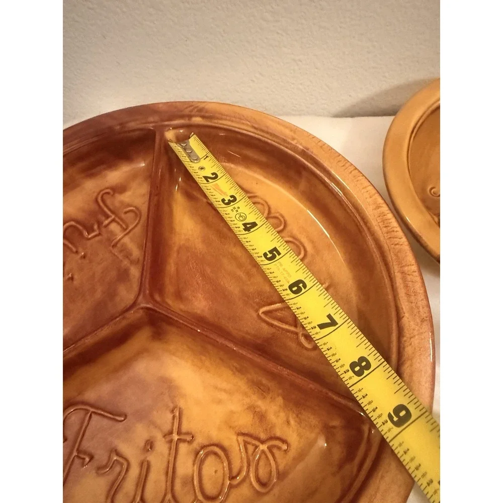 Vintage California Originals Pottery Calif‎ USA PA3 PA4 Divided Serving Dish MCM